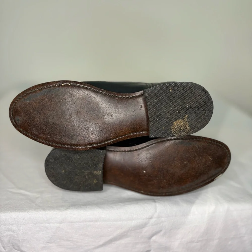 Vintage Leather Black Western Boots - Picture 5 of 7